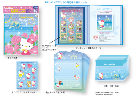 グリーティング切手「HELLO KITTY」等の発行 - 日本郵便