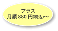 プラス月額880円(税込)~