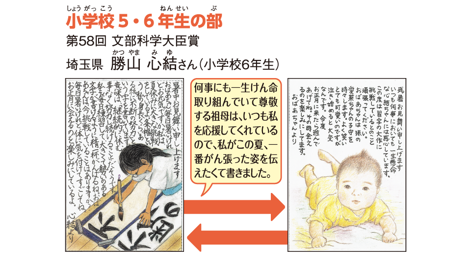 はがきコミュニケーション部門小学生５・６年生