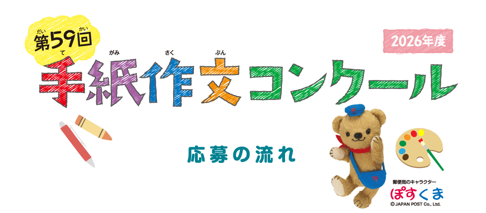第59回手紙作文コンクール 応募の流れ