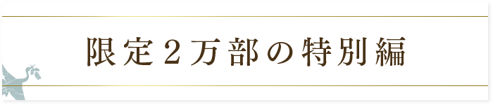 限定2万部の特別編