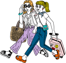 女子旅 Summer Trip 日本郵便