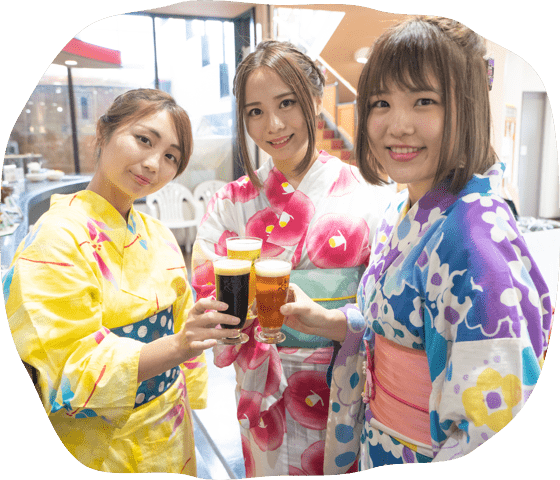 情緒のあるビアレストランで乾杯！