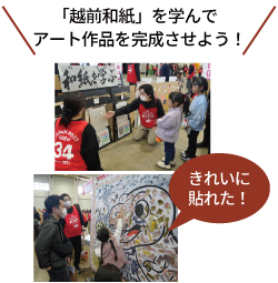 「越前和紙」を学んでアート作品を完成させよう!