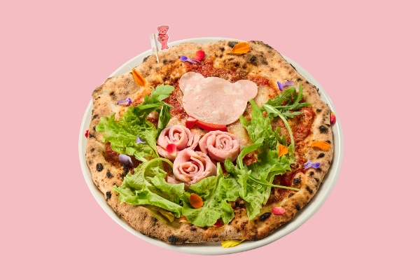 森のローズブーケピザ