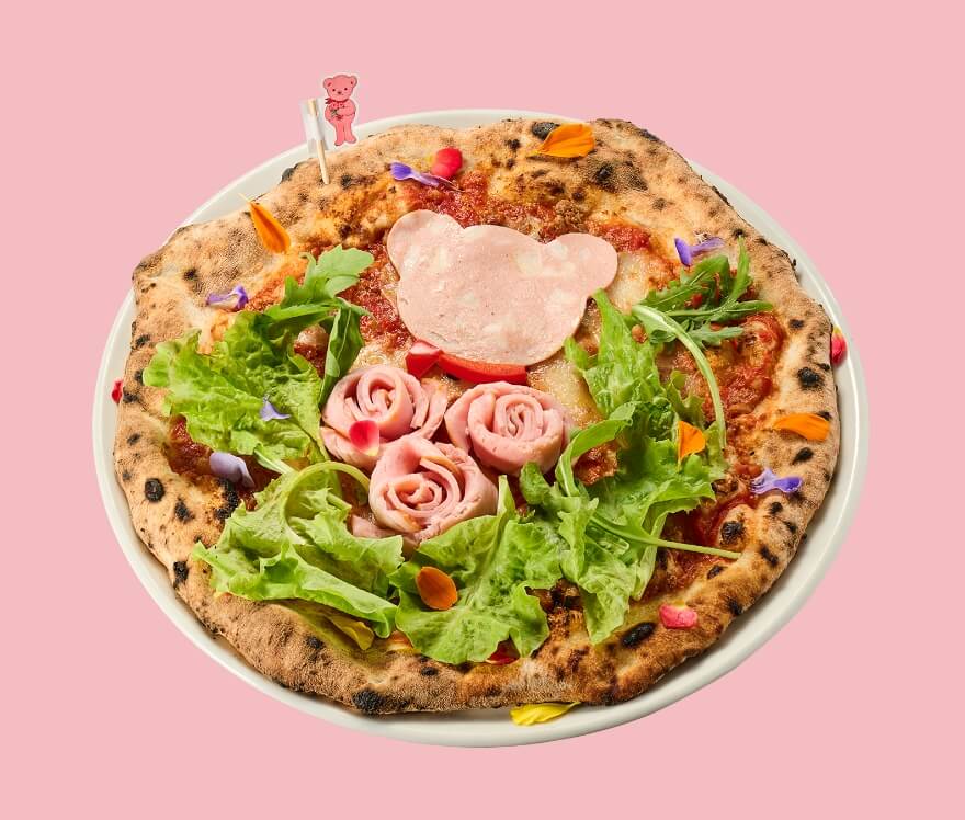 森のローズブーケピザ