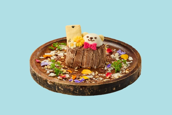 お花畑の切り株ロール