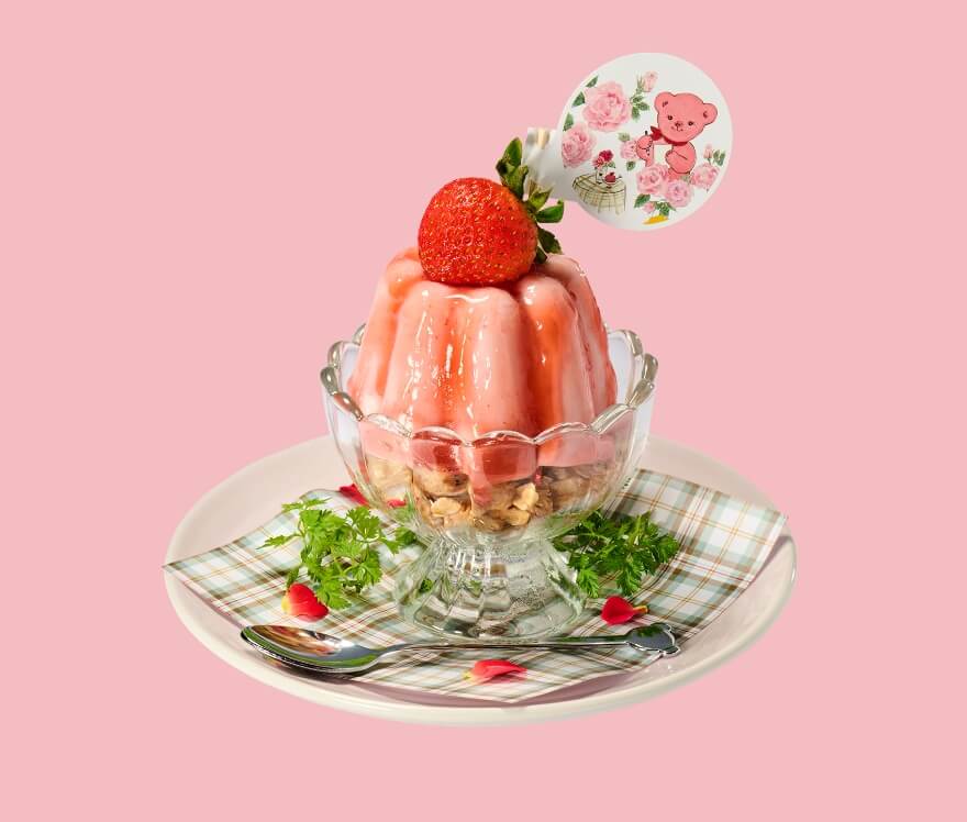 花びらイチゴムース
