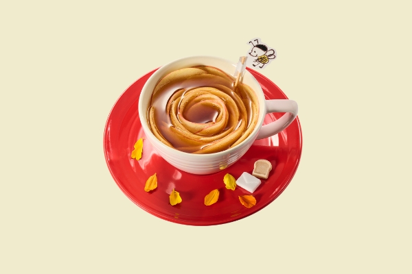 花開くはちみつりんごティー