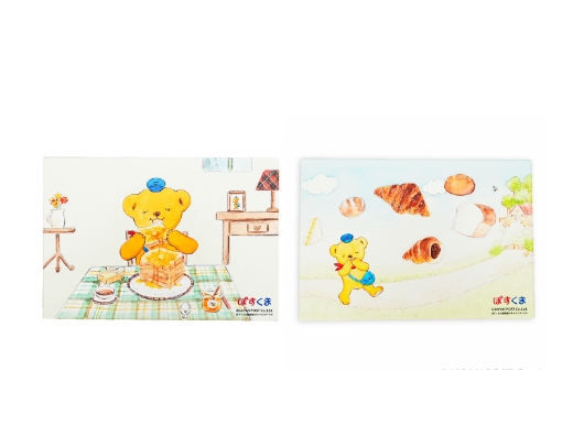 ぽすくまの木製ポストカード