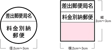 料金 別納 郵便