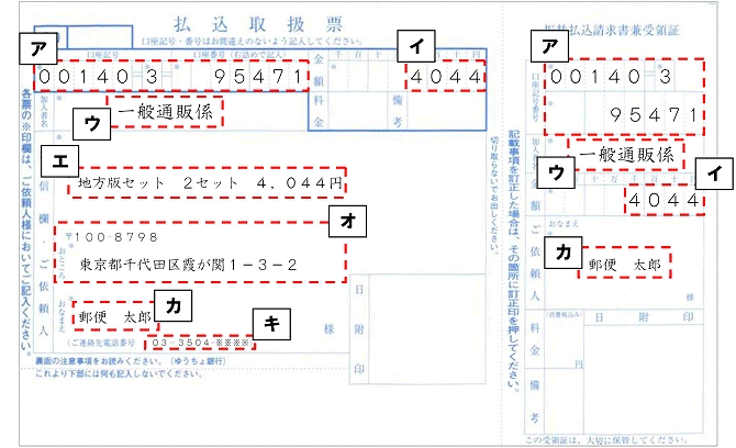 払込取扱票