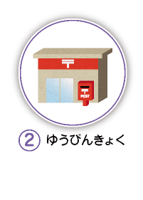 2.ゆうびんきょく