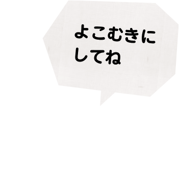 スマートフォンをよこむきにしてね
