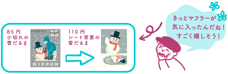 ポー「きっとマフラーが気に入ったんだね！すごく嬉しそう！」