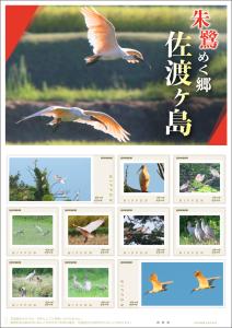 オリジナルフレーム切手「朱鷺めく郷　佐渡ヶ島」の販売