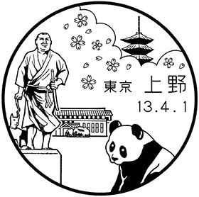 上野郵便局の風景印