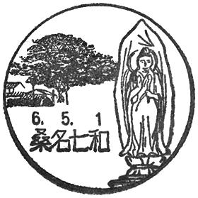 桑名七和郵便局の風景印
