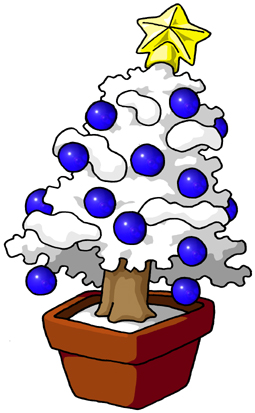 クリスマスツリーのイラスト画像