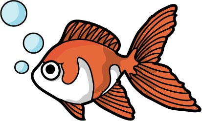 金魚のイラスト画像