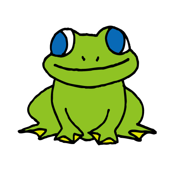 カエルのイラスト画像