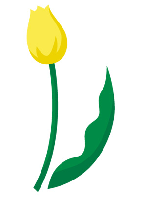チューリップのイラスト画像