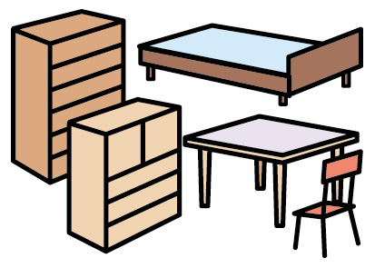 家具のイラスト画像