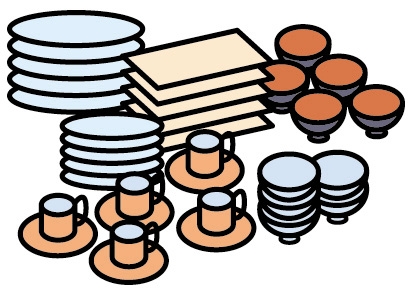 食器のイラスト画像