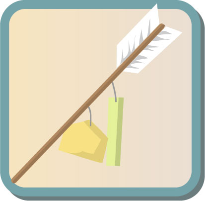 破魔矢のイラスト画像