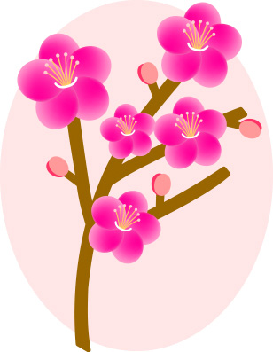 梅の木のイラスト画像