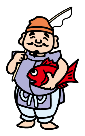 恵比寿様のイラスト画像