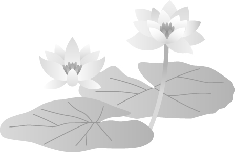 蓮の花のイラスト画像