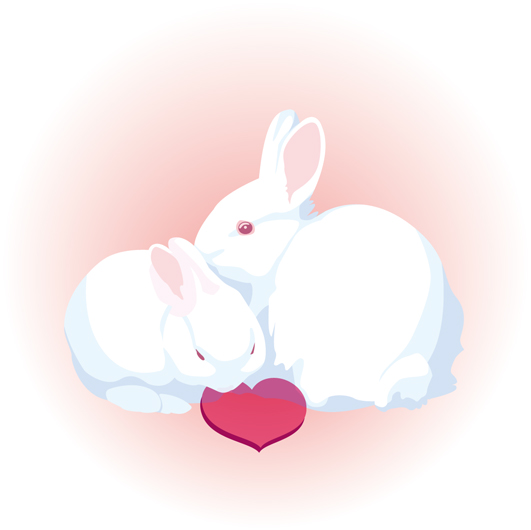 ウサギのイラスト画像