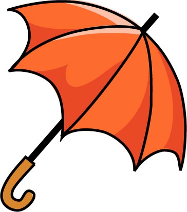 傘・赤のイラスト画像