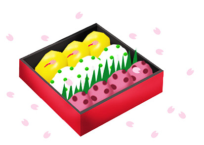 お弁当のイラスト画像