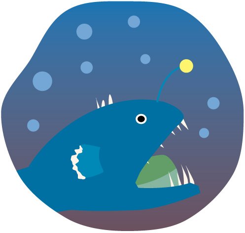 アンコウのイラスト画像