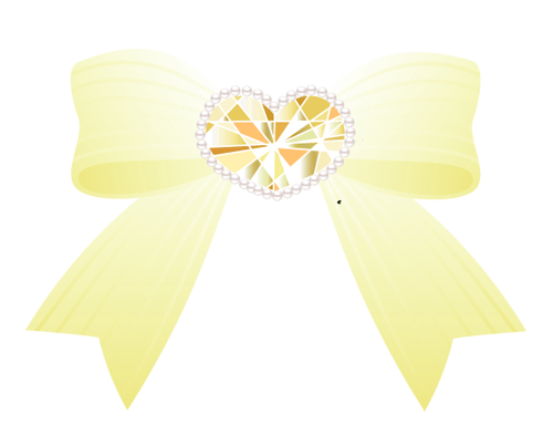 白いリボンのイラスト画像