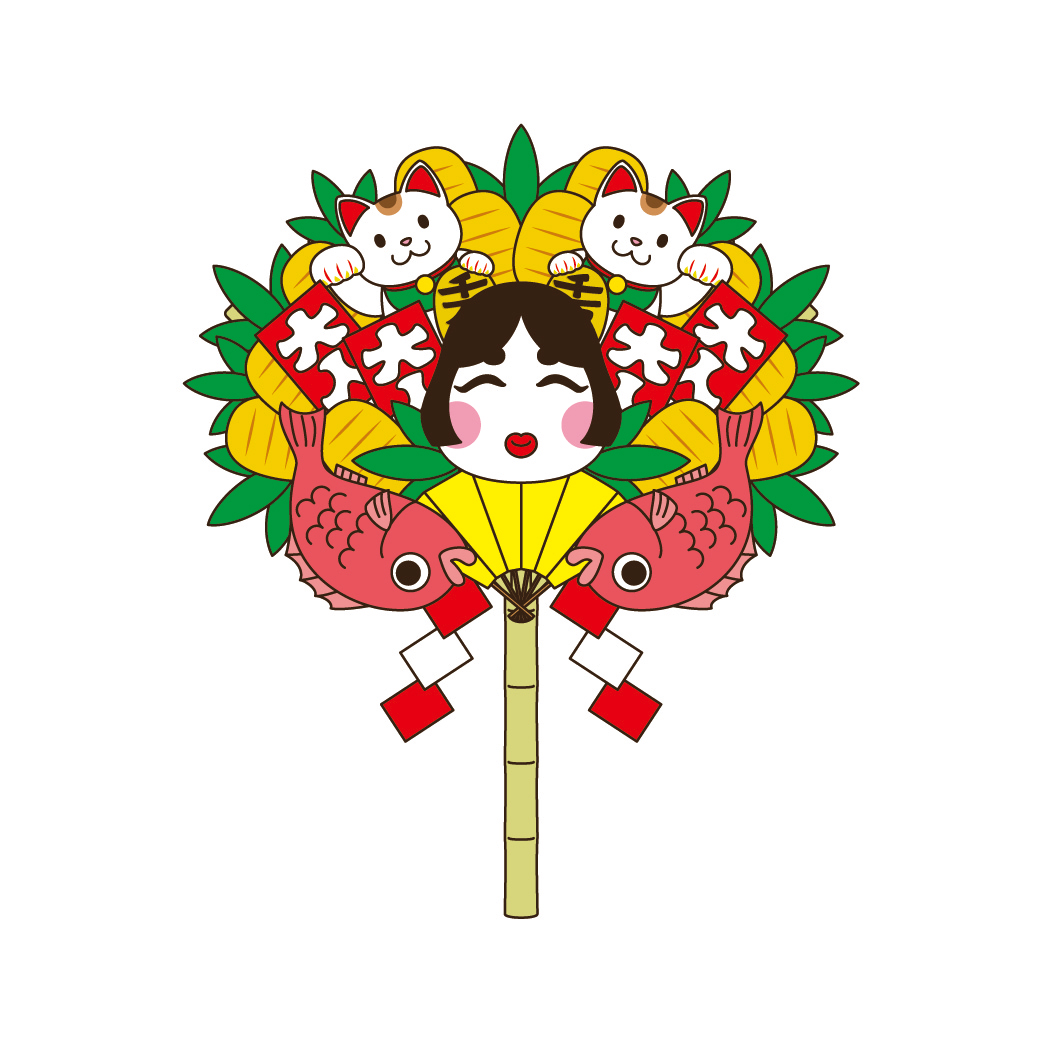 熊手のイラスト画像