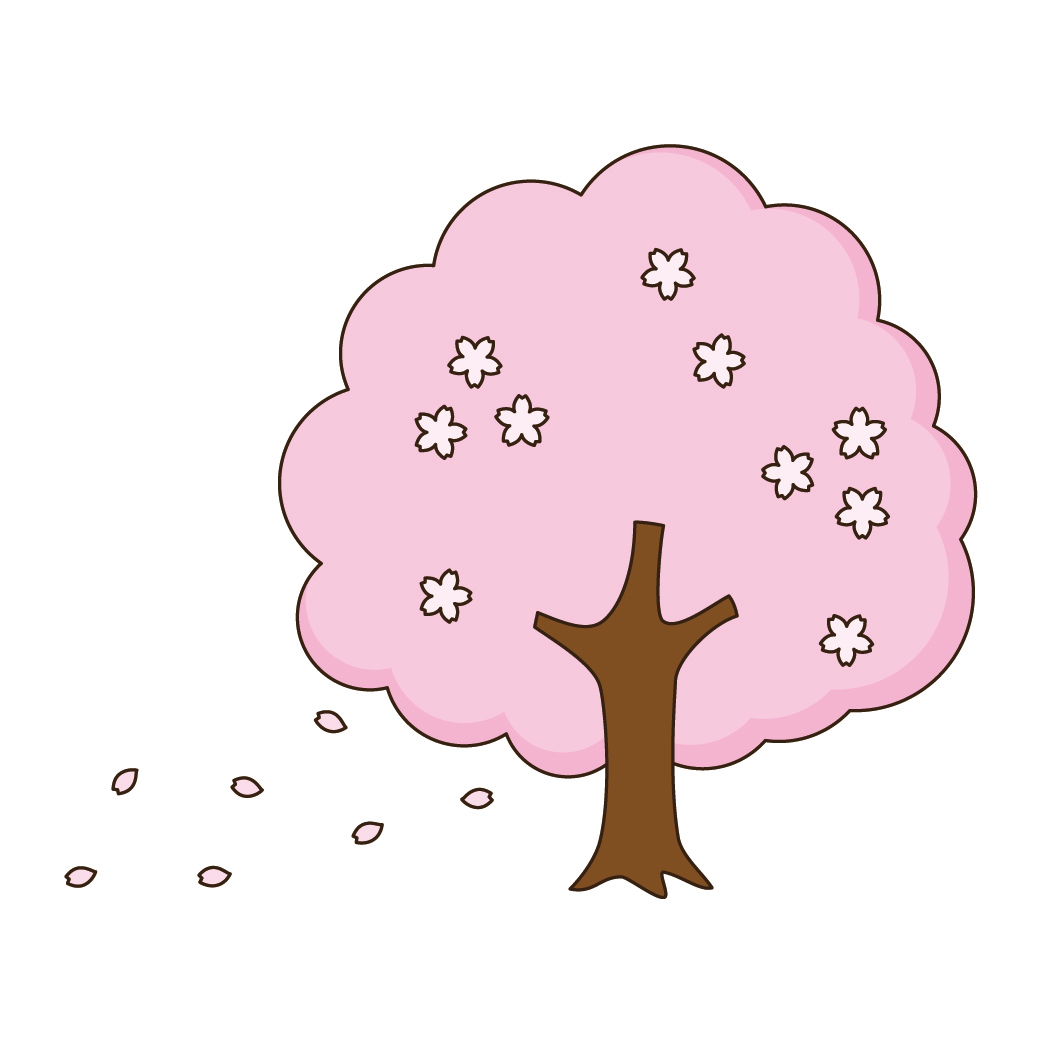 桜の木のイラスト画像
