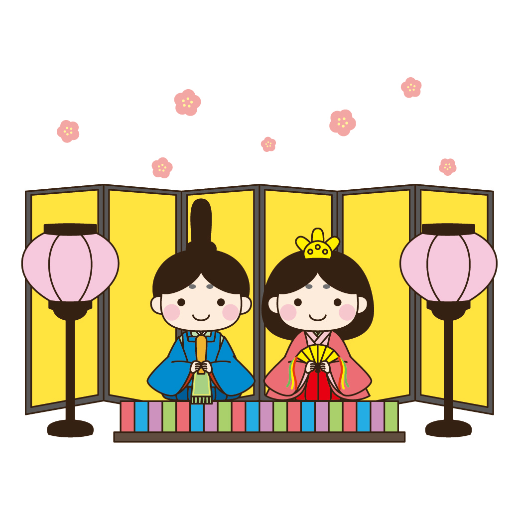 雛人形のイラスト画像