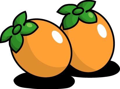 柿のイラスト画像