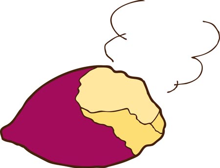 焼き芋のイラスト画像