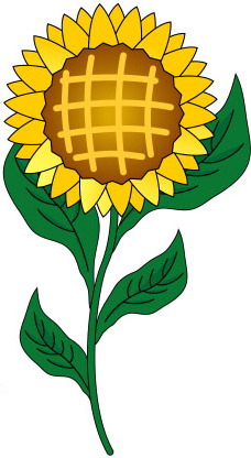 ヒマワリのイラスト画像