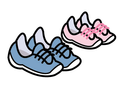 運動靴のイラスト画像
