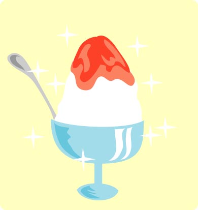 かき氷のイラスト画像