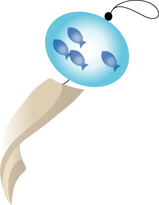 風鈴のイラスト画像