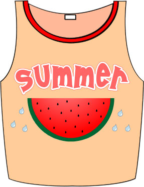 ノースリーブのイラスト画像