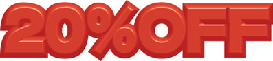 20%OFFのイラスト画像
