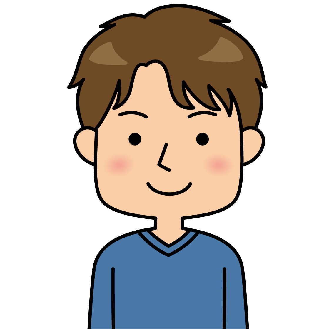 20代男性のイラスト画像