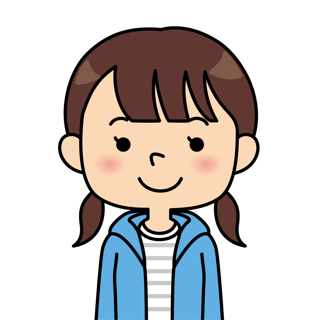 10代女性のイラスト画像